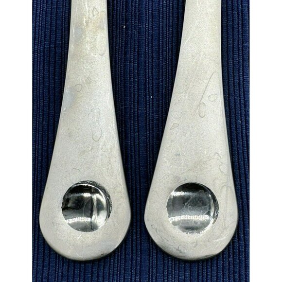 Robert Welch PENDULUM Tablespoon Soup Dot Stainless Satin 7 3/4 inch Lot of 2 - Picture 3 of 6